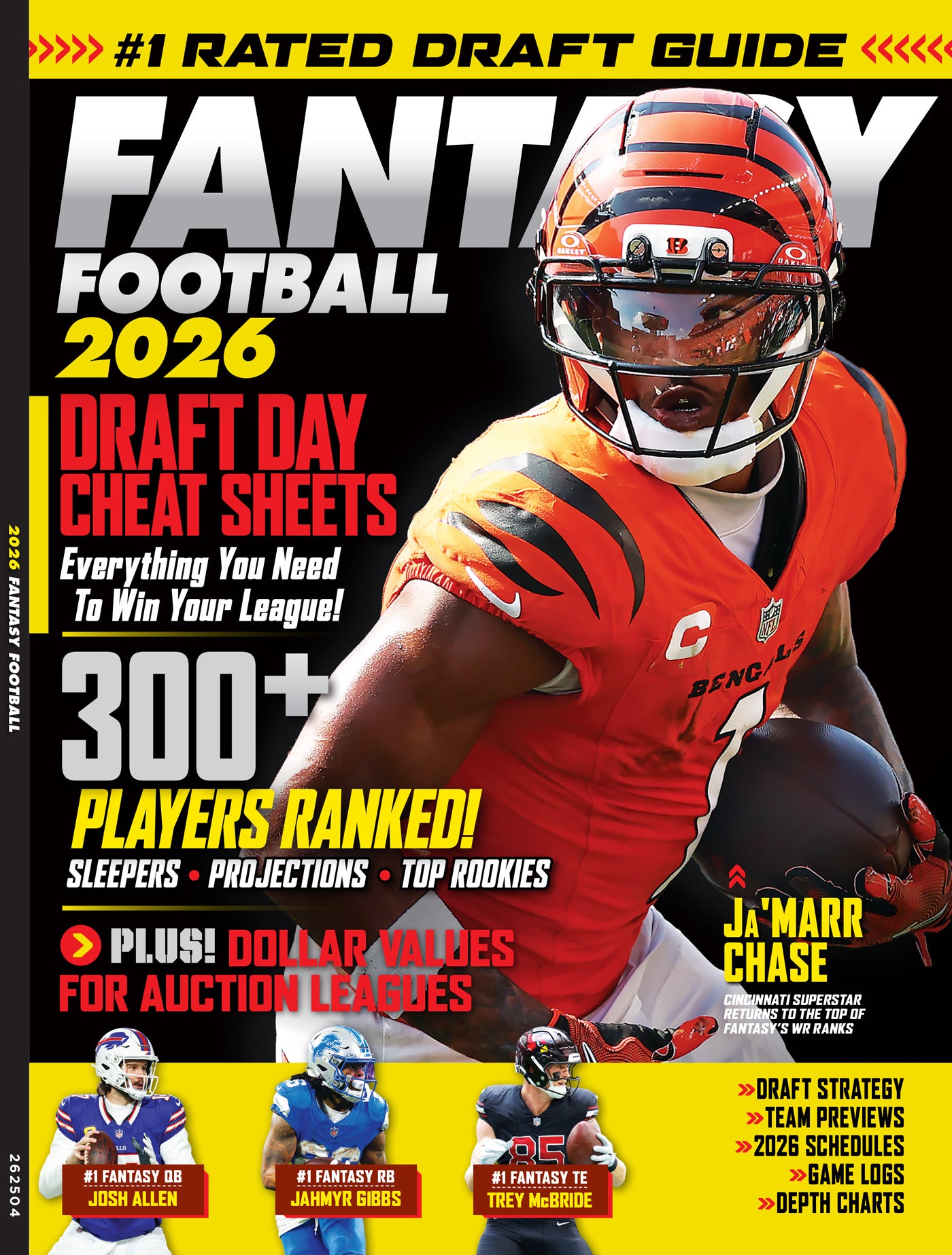 Fantasy Football - 2026 Draft Guide: 300+ Players Ranked, Expert