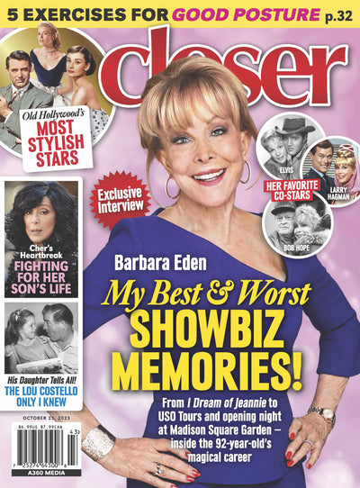 Closer - 10.23.23 Barbara Eden My Best and Worst Showbiz Memories - Magazine Shop US