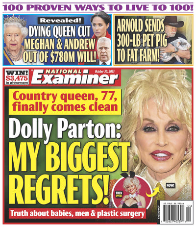 National Examiner - 10.30.23 Dolly Parton My Biggest Regrets - Magazine Shop US
