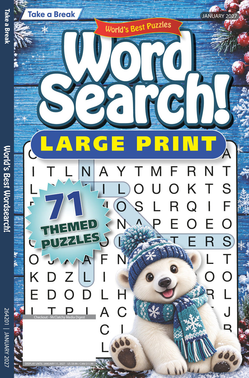 World's Best Puzzle - Word Search 26.10.09: Large Print, 71 Themed