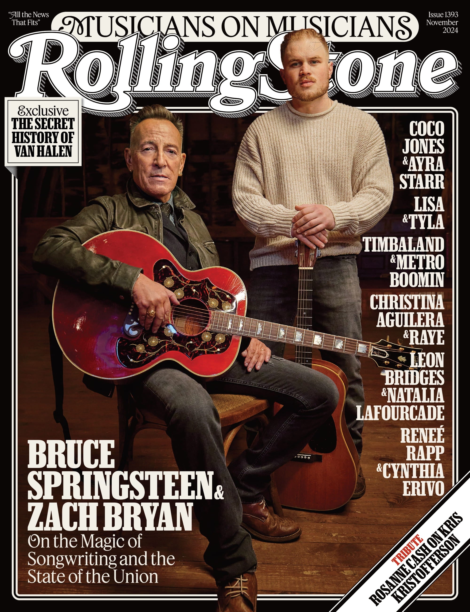 Rolling Stone - November 2024: Musicians On Musicians, Zach Bryan