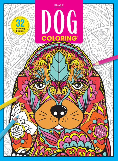 Blissful - Dog Coloring: 32 Inspiring Designs - Magazine Shop US
