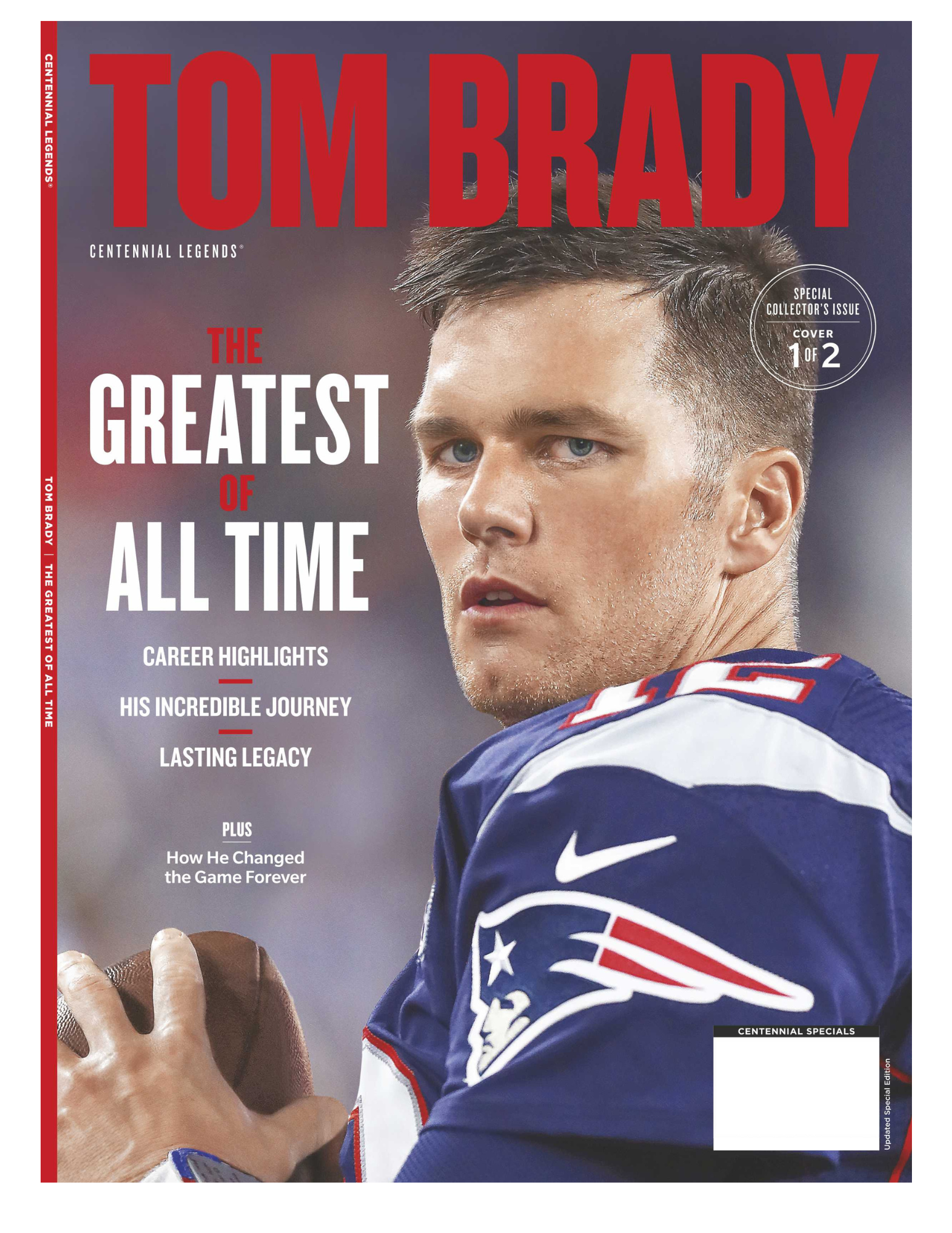 ESPN Magazine 2021 - Tom Brady - The Greatest Of All Time / New England -  Bucs