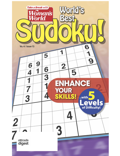 World's Best Sudoku! Volume 4 / Issue 13 - Enhance Your Skills With 5 Levels of Difficulty! - Magazine Shop US