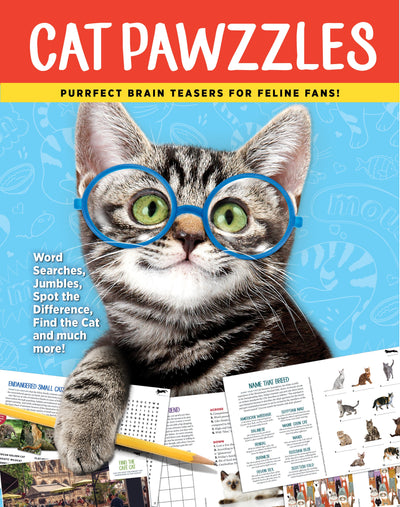 Cat Pawzzles - Brain Teasers: Volume 1 Containing: Word Search, Jumble, Spot The Difference, Find The Cat & Much More! - Magazine Shop US