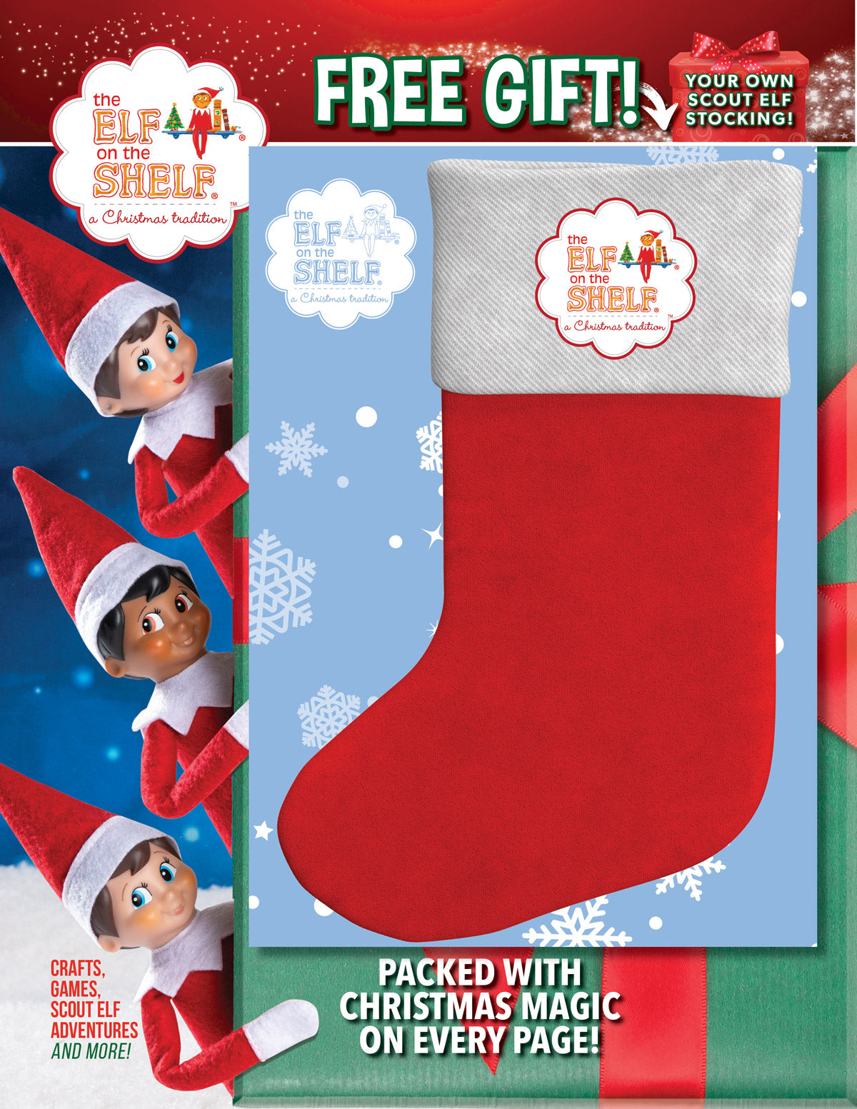 Elf on the Shelf - Games and Stories: Scout Elf Stocking Gift – Magazine  Shop US