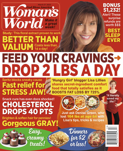 Woman's World - 03.27.23 Feed Your Cravings Drop 2 lbs a Day - Magazine Shop US
