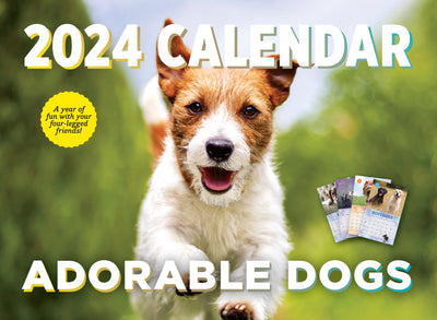 2024 Calendar - Adorable Dogs: A Years Worth Of Canine Facts, Trivia, Puppies, French Bulldog, Terrier, Golden Retriever, Lab, Cocker Spaniel, Corgi, Dachshund, Samoyed & Bernese Mountain Dog! - Magazine Shop US