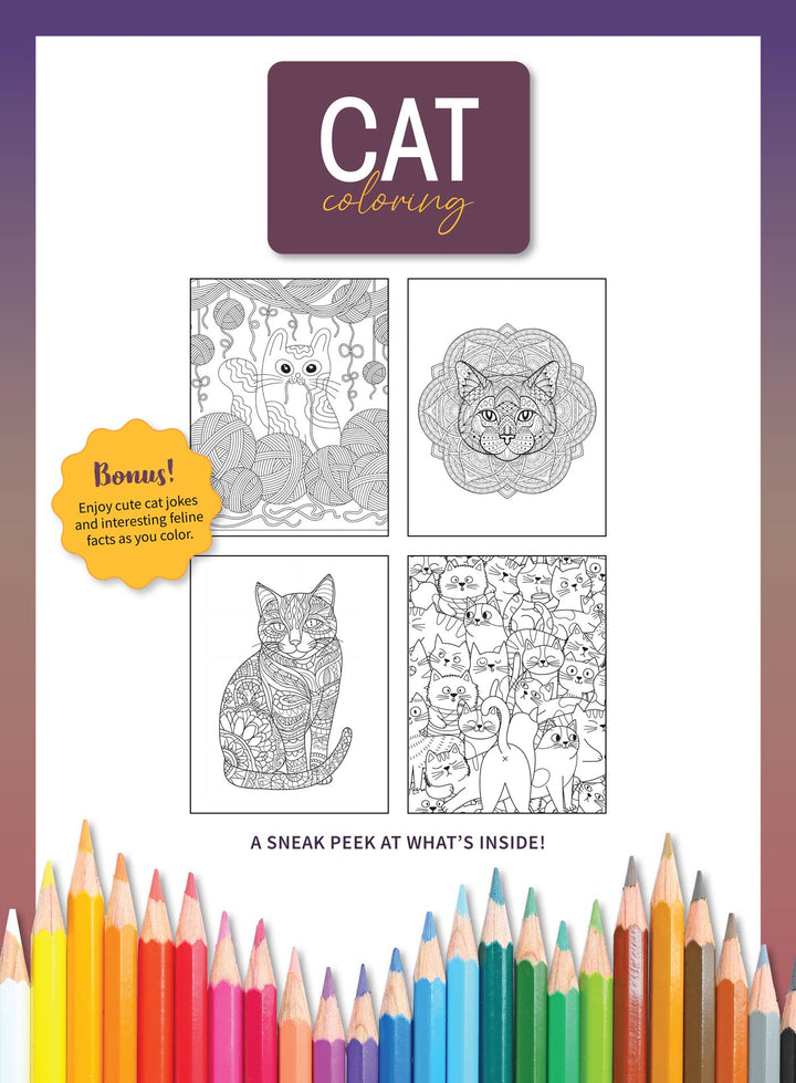 Cat Coloring - 32 Claw-some Designs: Relaxing & Inspirational Coloring ...