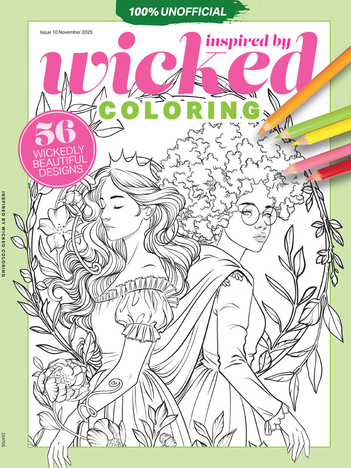 Coloring - Inspired By Wicked Coloring Book: Wicked For Good, 36 Wicke ...