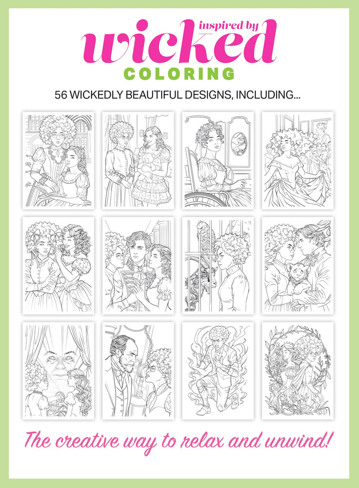 Coloring - Inspired By Wicked Coloring Book: Wicked For Good, 36 Wicke ...