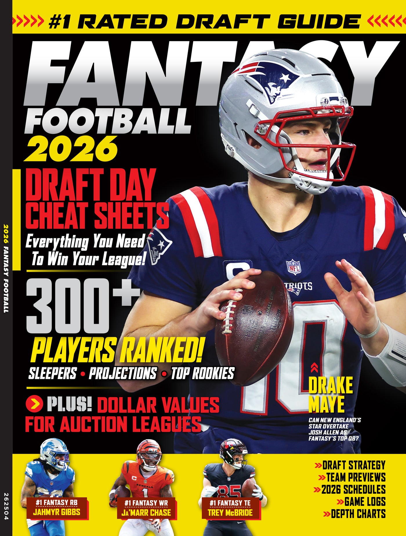 Fantasy Football - 2026 Draft Guide: 300+ Players Ranked, Expert