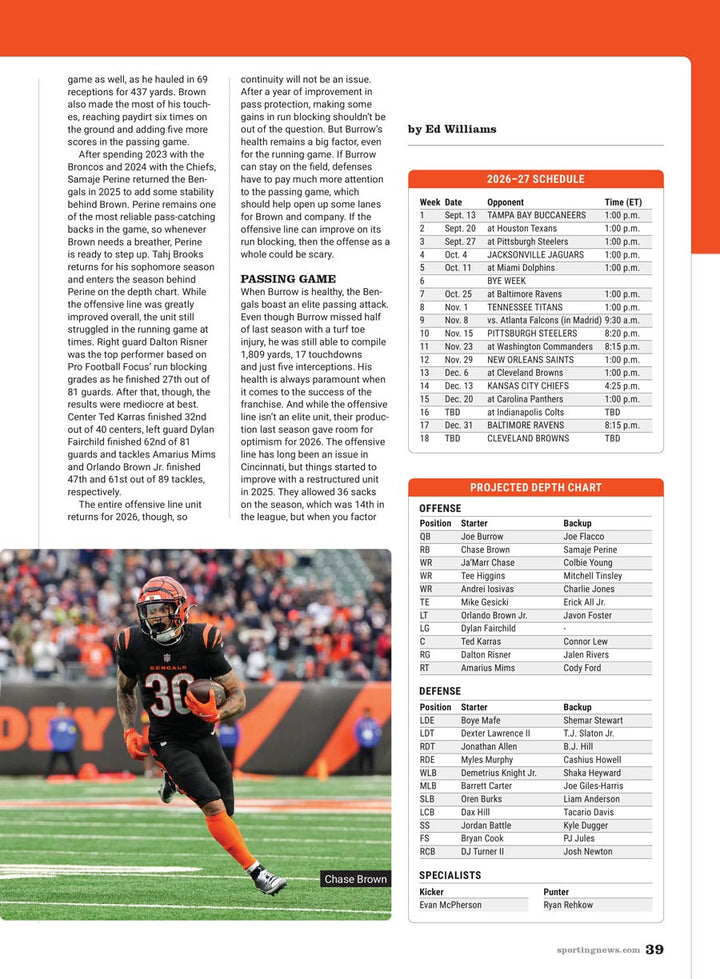 The Sporting News - Pro Football 2026: Team Previews & Power Rankings ...