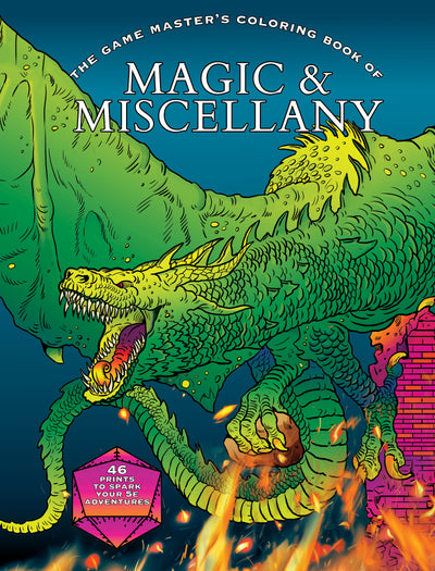 Game Master Coloring Book - Magic and Miscellany: 46 Prints Ready to Frame Featuring Random Roll Tables, Arcane Artifacts, Adventure Locations and Non-Player Characters - Magazine Shop US
