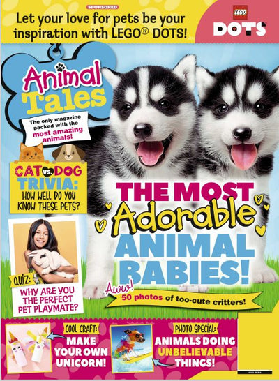 Animal Tales - Most Adorable Animal Babies: Cat VS Dog Trivia + 50 Photos of Too-Cute Critters - Magazine Shop US