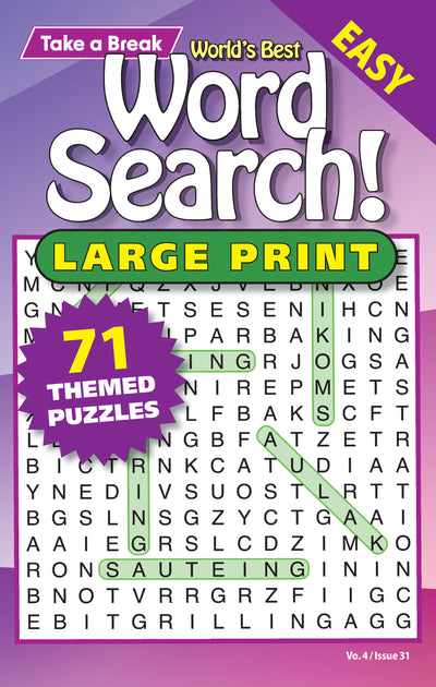 World's Best Word Search Large Print - Easy 71 Themed Puzzles! - Magazine Shop US
