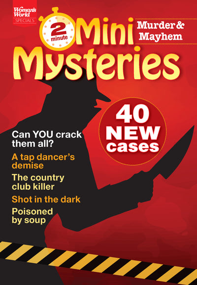 Mini Mysteries - Murder & Mayhem: Solve 40 New Cases, Challenge Your Detective Skills, Brainpower-Boosting Puzzles, Ciphers, Red Herrings, Uncover Hidden Clues & Secret Killers. Who's the Culprit? - Magazine Shop US