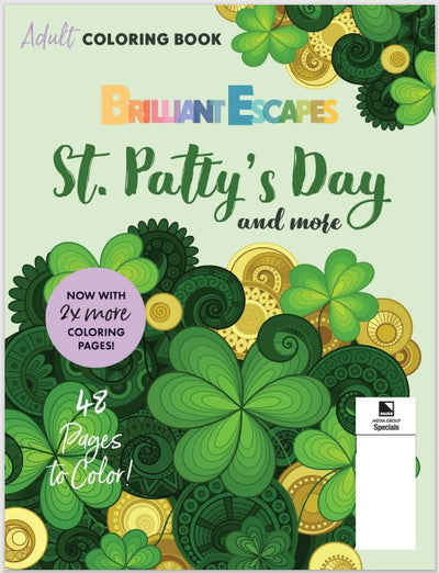 Brilliant Escapes - St. Patty's Day Coloring Book: Relax & Decompress with this Adult Coloring Book - Magazine Shop US