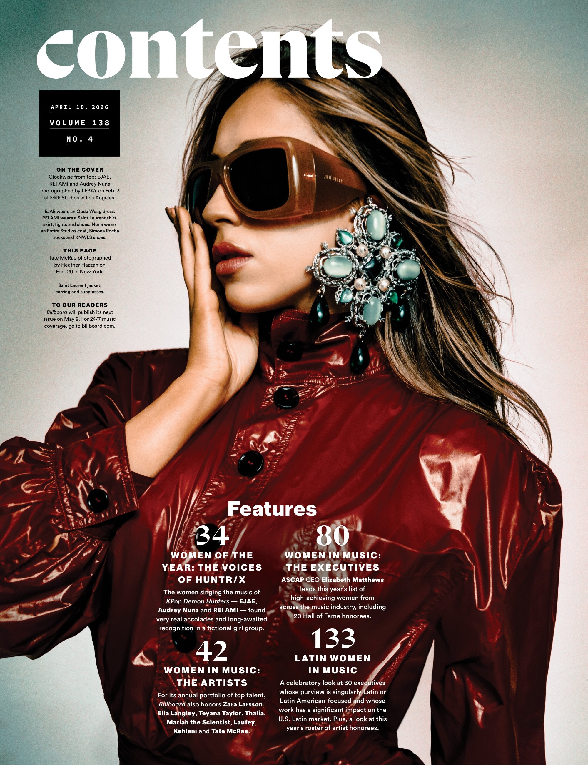 Billboard - 26.04.18 Edition: Women In Music 2026, The Voices Of