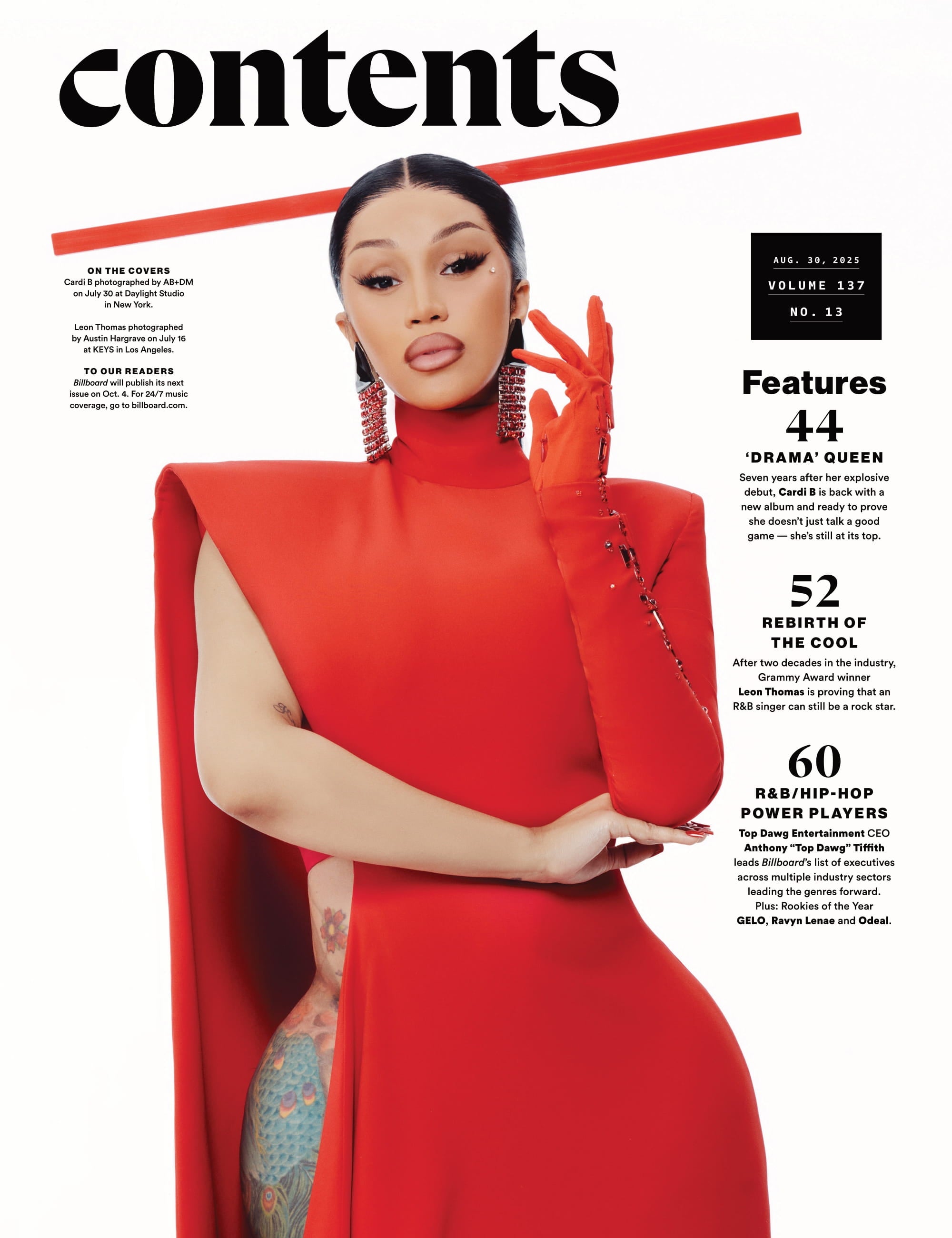 Billboard - 25.08.30 Edition: R&B/Hip-Hop Power Players, Cardi B's