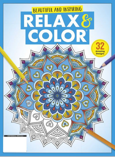 Relax and Color - Beautiful and Inspiring Coloring Book: Relax and Get Away From Stress with 32 Intricate Amazing Designs - Magazine Shop US