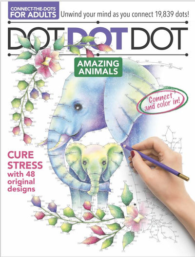 Dot Dot Dot - Amazing Animals: Connect the Dots To Create The Picture, Then Color the Coloring Book - Magazine Shop US