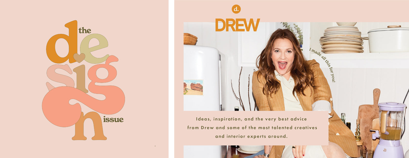 DREW Barrymore Magazine - The Design Issue