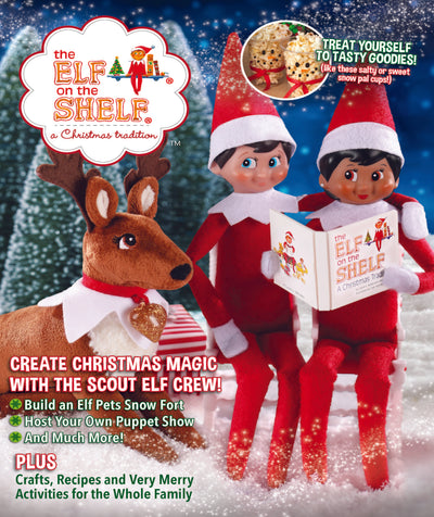 The Elf On A Shelf - A Christmas Tradition: Activities With Santa’s Scout Elf Crew, Festive Crafts, Family Games, Puzzles, Jolly Jokes, Puppet Show Guide, Snow Fort Building & Tasty Holiday Recipes! - Magazine Shop US