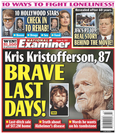 National Examiner - 10.16.23 Kris Kristofferson Brave Last Days - Magazine Shop US