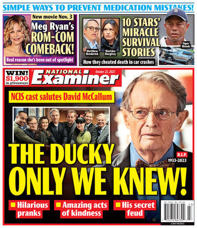 National Examiner - 10.23.23 David McCallum The Ducky Only We Knew - Magazine Shop US