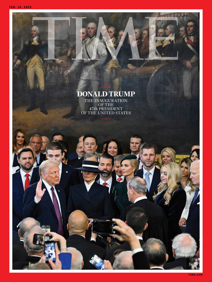 Donald Trump 47th President Time Magazine Cover Metal Fridge Magnet – 3x4 Inches, Made In USA