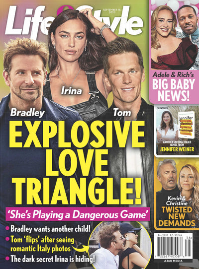 Life & Style - 09.18.23 Bradley, Irina, Tom Explosive Love Triangle - Magazine Shop US