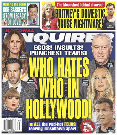National ENQUIRER - 09.18.23 - Who Hates Who in Hollywood - Magazine Shop US