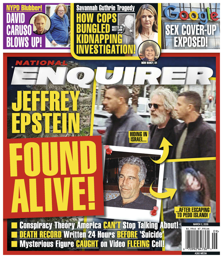 National Enquirer - 03.02.26: Conspiracy Theories Explode As New Photo ...