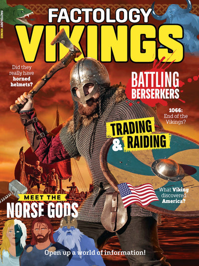 Factology - Vikings: Trading & Raiding, Battling Berserkers, Did They Really Have Horned Helmets, What Viking Discovered America, The Norse Gods, 1066 Ending Of the Vikings - Magazine Shop US