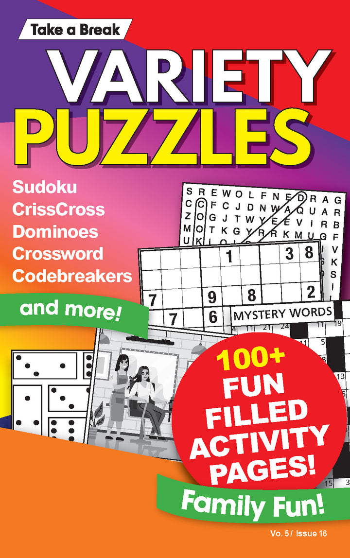 Variety Puzzles - Large Print Vol. 5 Issue 16: 100+ Activity Pages, Su ...