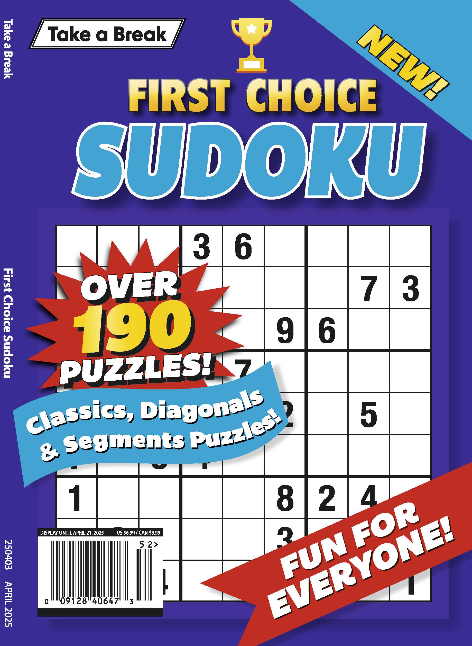 Take a Break - First Choice Sudoku 25.01.17: Over 190 Puzzles, Fun for ...