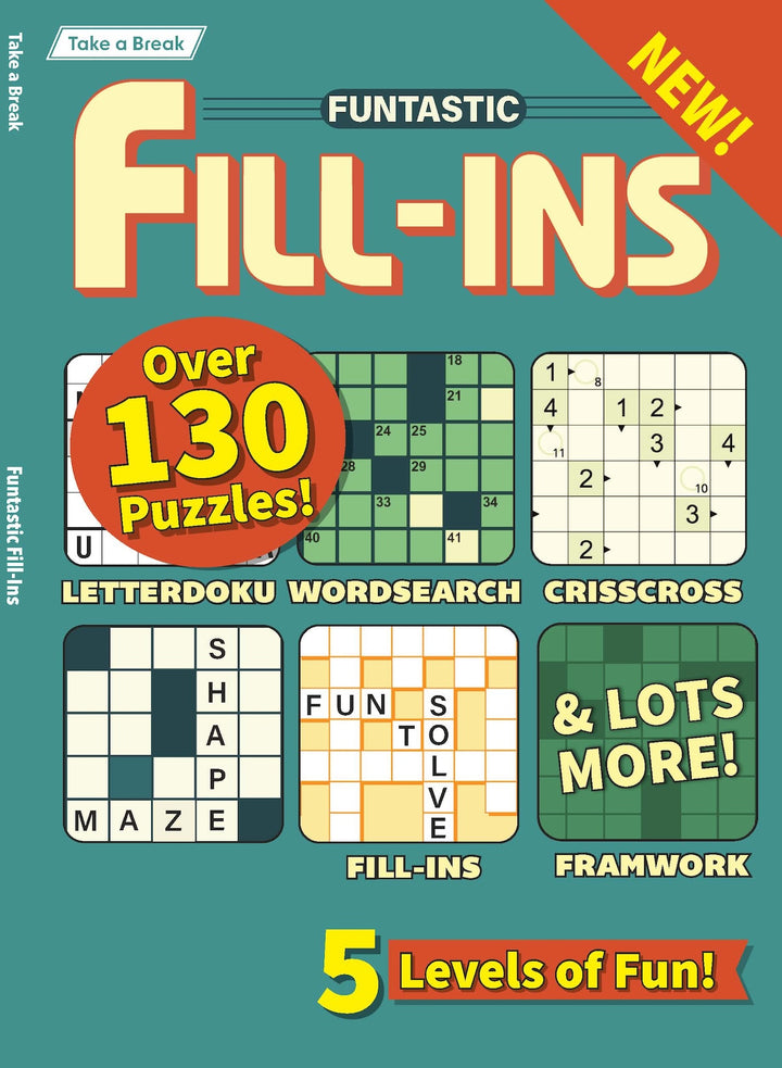 Take a Break - Funtastic Fill-Ins 26.01.23: Over 130 Puzzles, 5 Levels ...