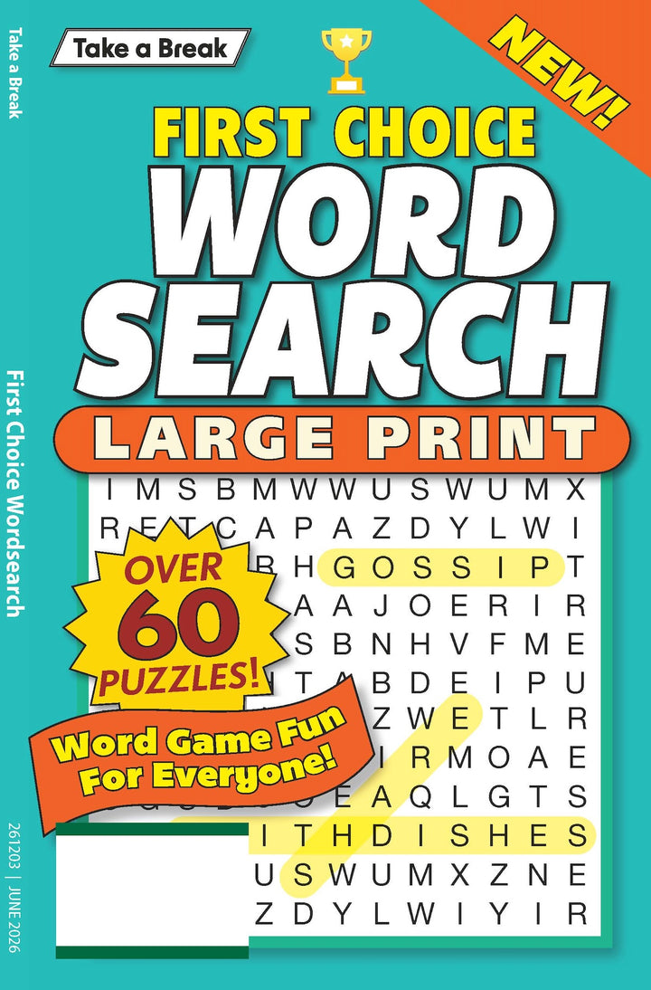Take a Break - First Choice Word Search 26.04.17: Large Print, Over 60 ...