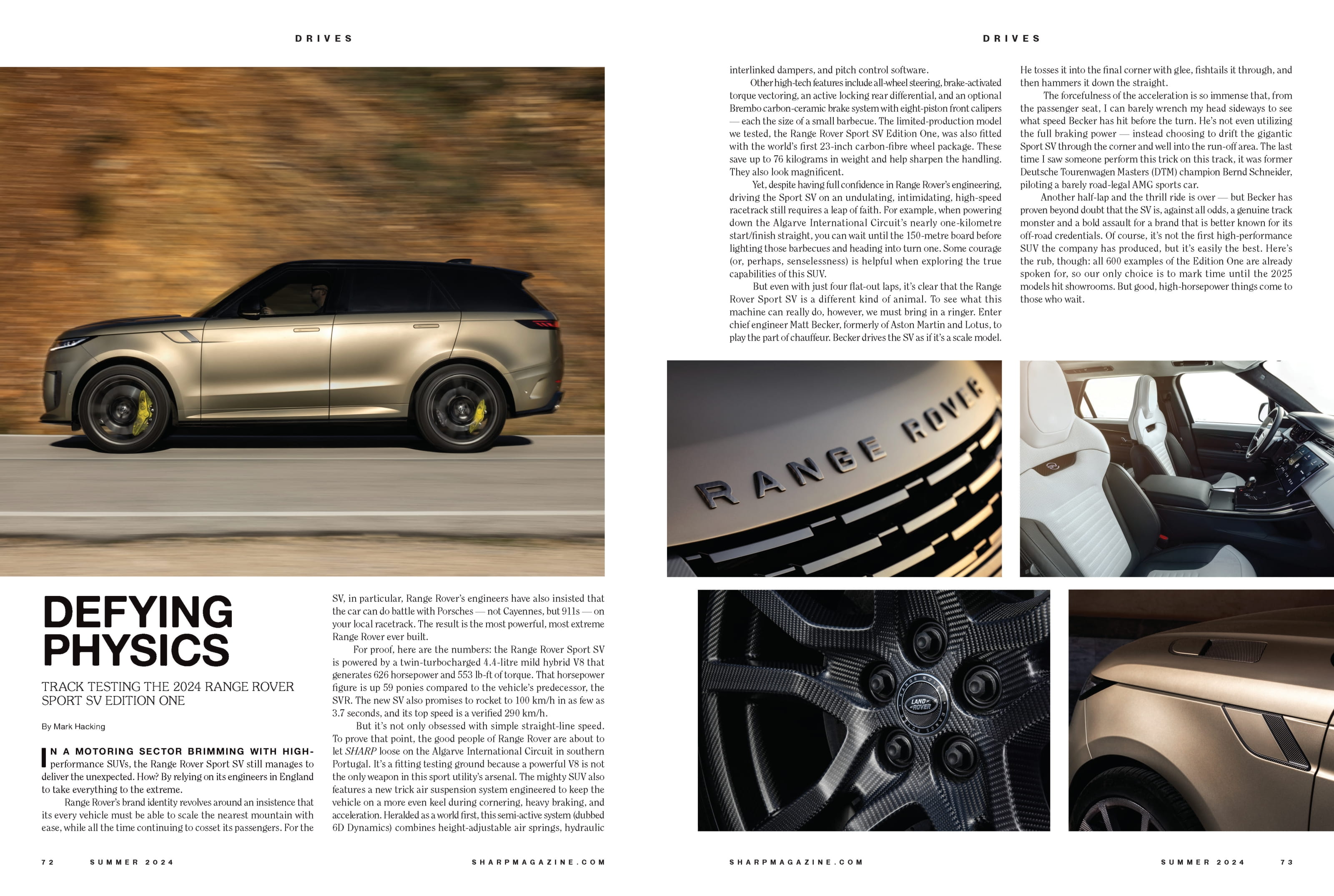 Sharp Magazine Auto Sharp Magazine – Summer 2024: Following His Performance In Furiosa, A ...
