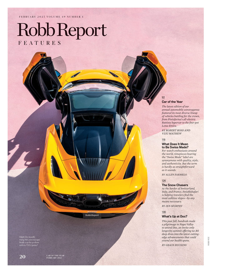 Robb Report - Car Of The Year Issue February 2025: Exclusive Longevity ...