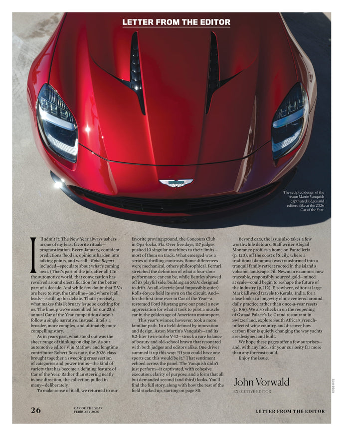 Robb Report - Car Of The Year Issue February 2026: Top-Tier Drivers In ...