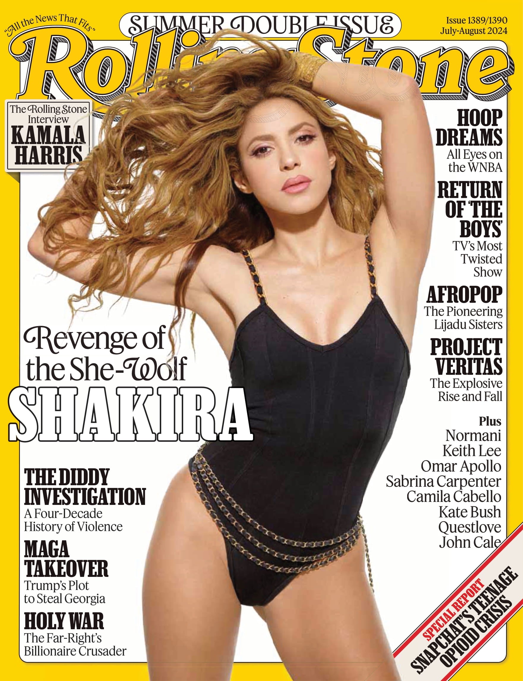 Rolling stone マガジン　サブリナカーペンター　洋誌 Rolling Stone - July & August 2024: Revenge of The She-Wolf