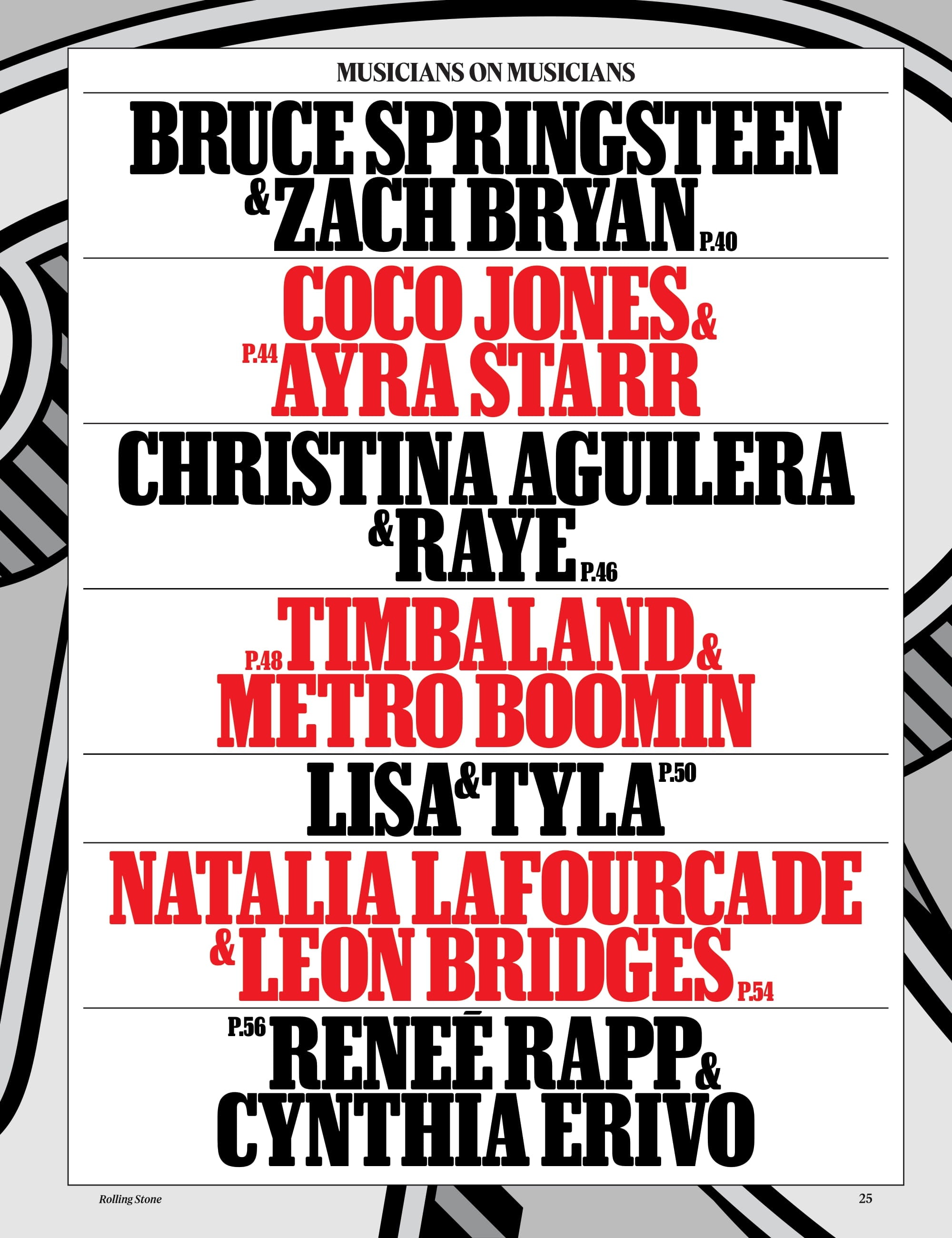 Rolling Stone - November 2024: Musicians On Musicians, Zach Bryan