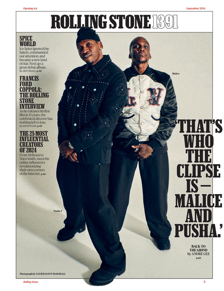 Rolling Stone - September 2024: Ice Spice On Fire, Francis Ford