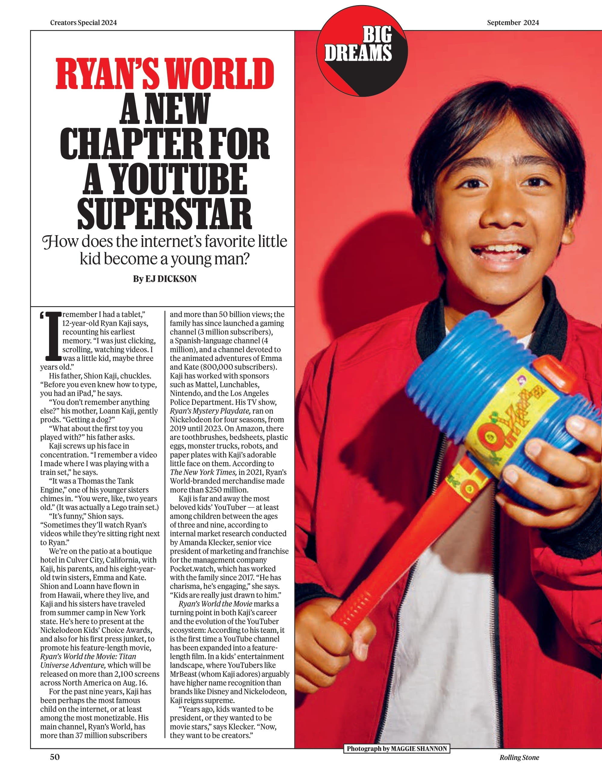 Rolling Stone - September 2024: Ice Spice On Fire, Francis Ford