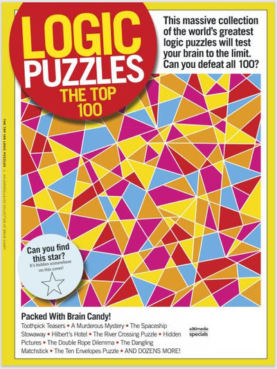 Logic Puzzles - Top 100: Wordle, Escape Rooms, Sudoku & More! Packed With Brain Candy To Challenge Minds & Help Engage The Lateral Thinking Prized By Forward-Thinking Companies Like Google & Facebook - Magazine Shop US