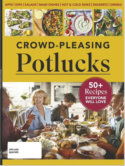 Potlucks - 50+ Easy, Portable, Crowd Pleasing Recipes: Appetizers, Dips, Salads, Main Dishes, Cold/Hot Sides, Desserts, Drinks and More! - Magazine Shop US