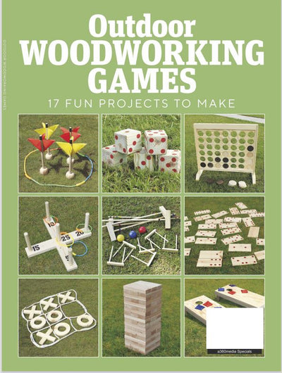 Outdoor Woodworking Games - 17 Fun Projects To Create Including: Lawn Darts, Giant Dominoes, Duck Shoot, Cornhole, 12 Pins, Tumbling Timbers, Quoits, & More! - Magazine Shop US