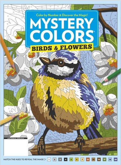 Mystery Colors - Birds and Flowers: Color By Number Coloring Book, Relax, Destress and Nurture Your Creative Side! - Magazine Shop US